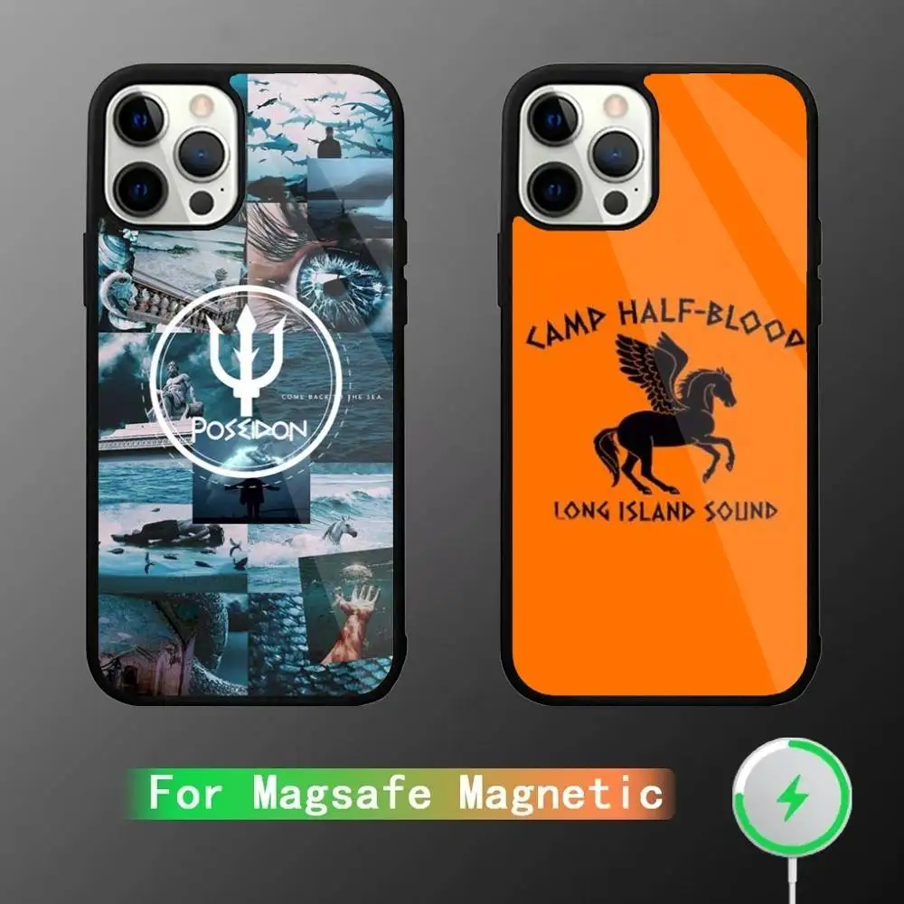 

P-Percy Jackson Phone Case For iPhone 17,16,15,14,13,12,11,Pro,Max,Plus,Mini,SE4,E Magnetic Magsafe Wireless Charging