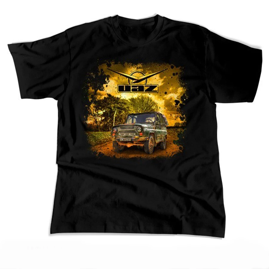 Soviet UAZ-469 Military Off-road Vehicle T-Shirt Short Sleeve Casual 100% Cotton O-Neck Summer Mens T-shirt New Size S-3XL