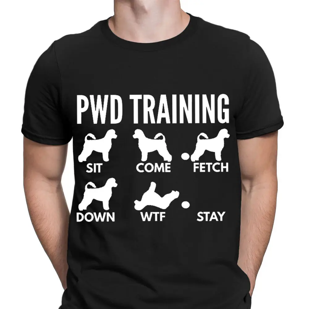 PWD Water Dog Training Tricks Animal Lovers Gift Mens T-Shirts Tee Top  High Quality 100%Cotton Short Sleeve