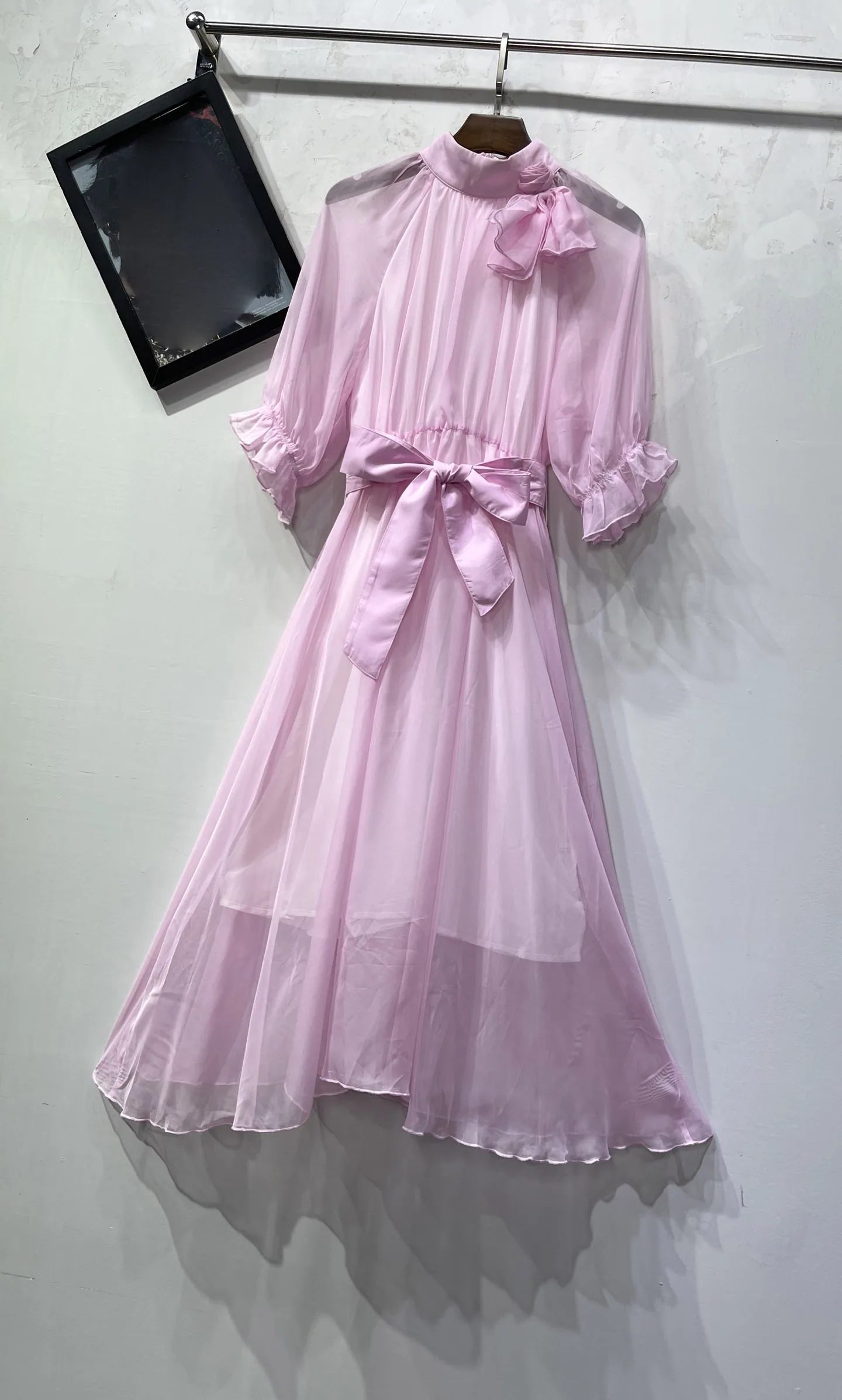 

2025 Women's Clothing Dreamy and elegant floral puff sleeve dress 0627