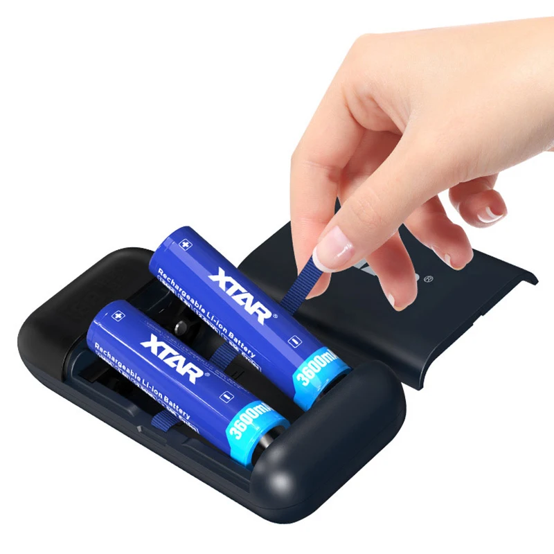 Xtar Pb2sl 18650 Acculader Power Bank Usb Type-C Qc3.0/Pd3.0 Snel Opladen 21700 20700 18700 Batterijen Opladers Powerbank