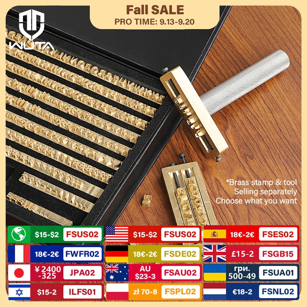 Rubber Date Stamp - WUTA Pirinç Pullar Harf Sayı Alfabe