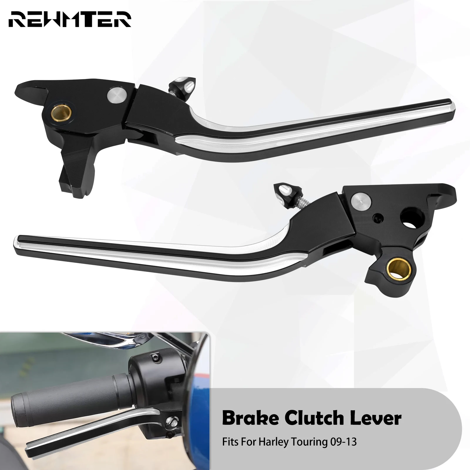

Motorcycle Black Brake Clutch Lever CNC Adjustable Hand Levers For Harley Touring Electra Street Glide Road King FLTR 2009-2013