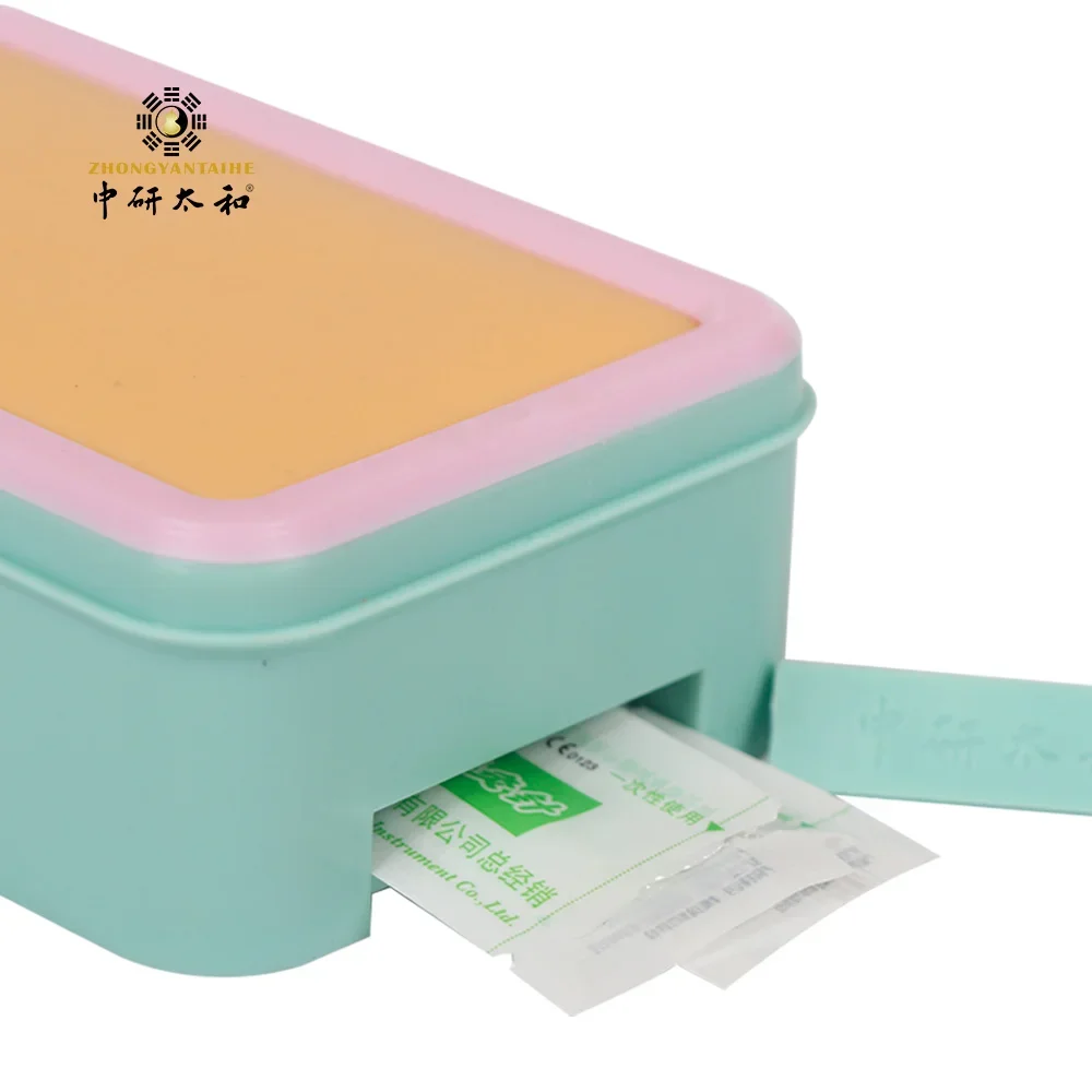 

ZHONGYAN TAIHE Acupuncture Set A Silicone Practice Bag for Acupuncture Needles and A Box of Sterile 60 Acupuncture Needles