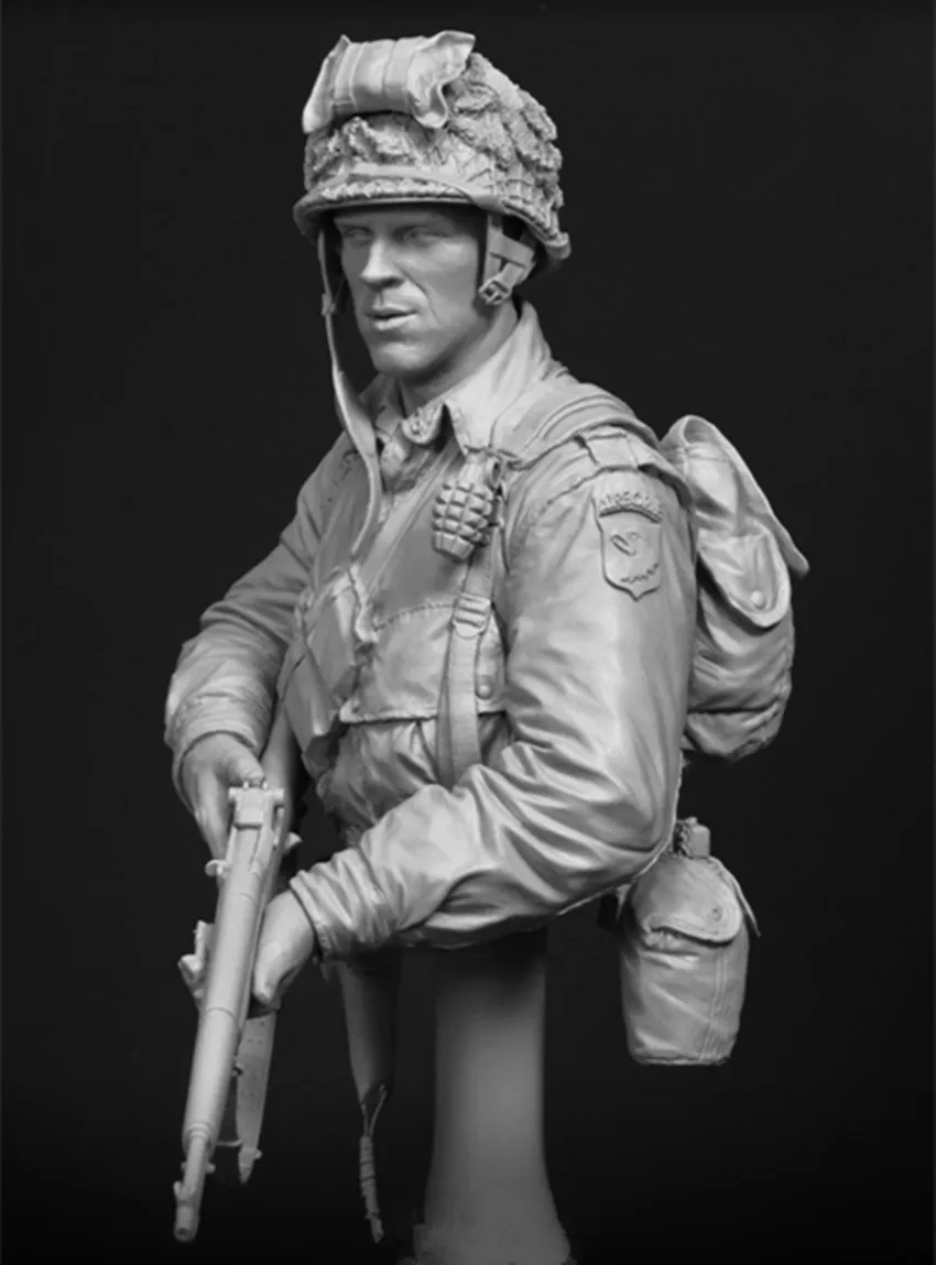 1:10 Die-cast Resin Model Soldier Model Need Coating Resin Bust Free Shipping