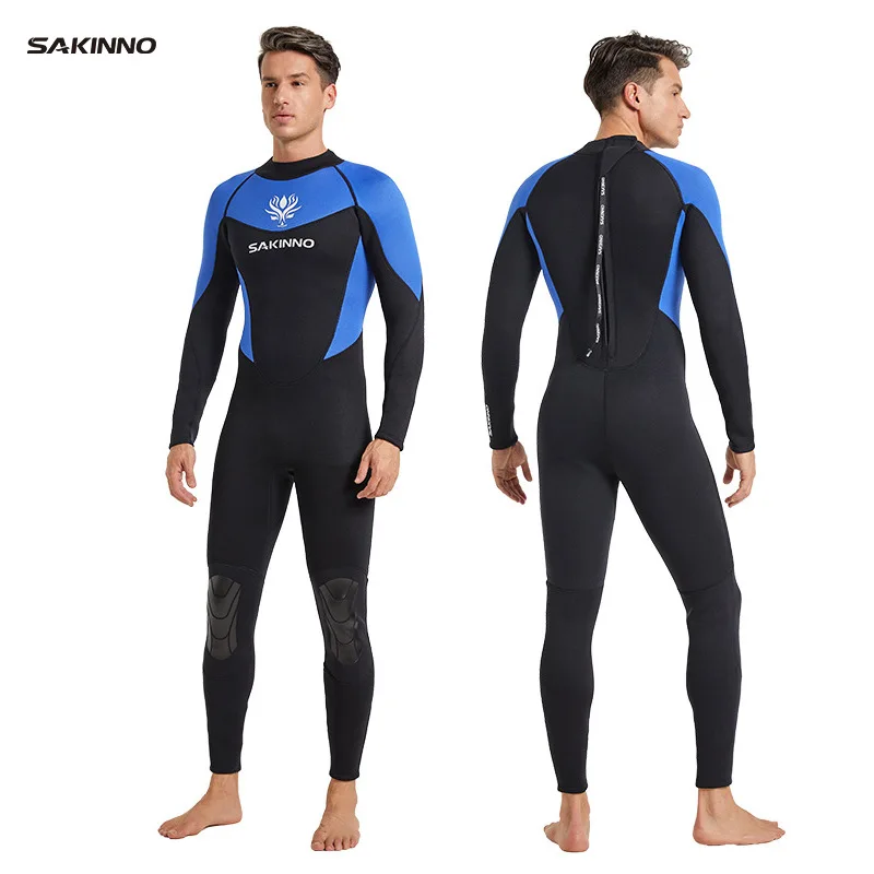 Full Body 3MM Men's Women's Wetsuit SCR Neoprene Material Keep Warm Outdoor Swimming Kayaking Surfing Drifting Wetsuit