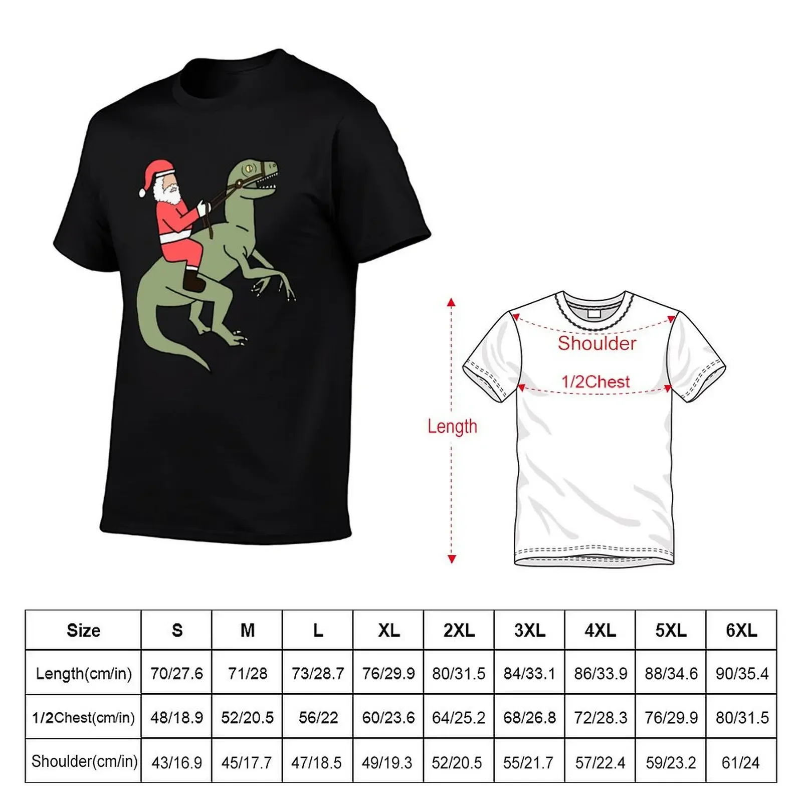 Santa raptor T-Shirt cheap stuff designer shirts street wear men t shirts