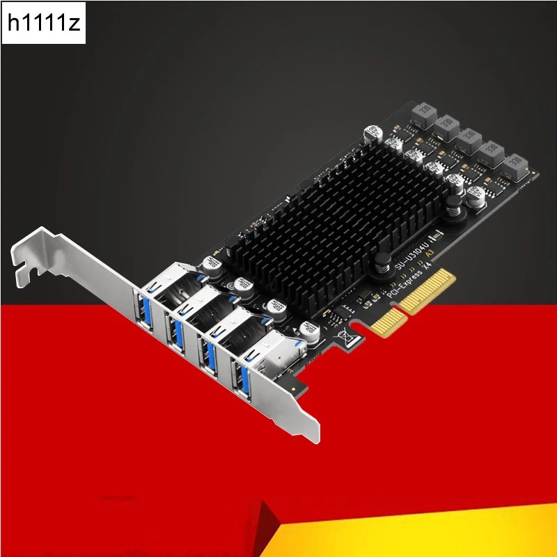 

USB-карта PCIE, 4 порта, USB-разветвитель, PCI E 4X Express на USB 3,2 Gen2 10G USB3.2 GEN 2, плата расширения ASM3142, чип для ПК