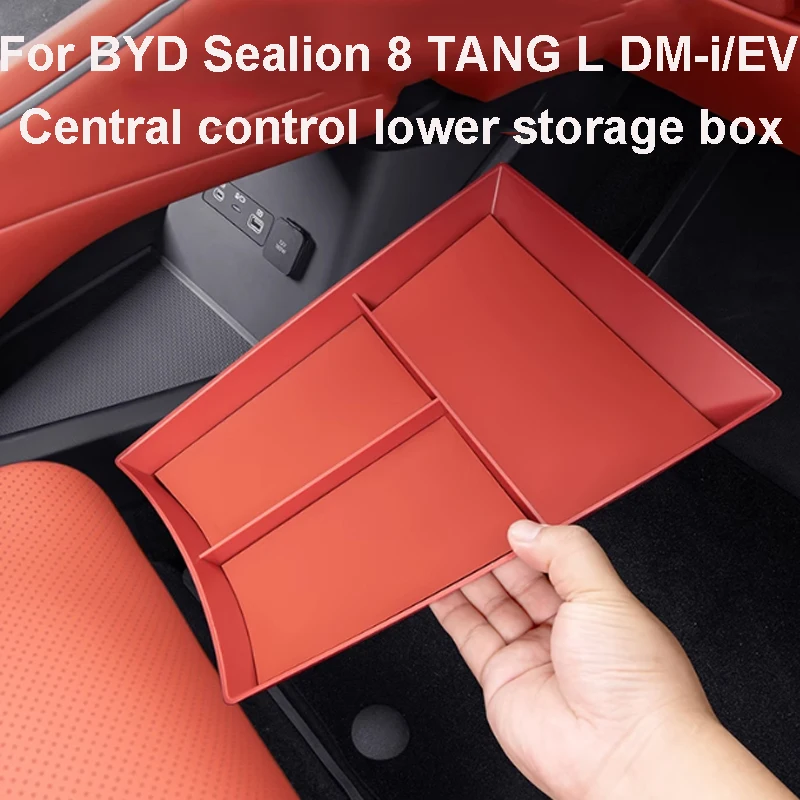 

For BYD Sealion 8 TANG L DM/EV 2025-2026 Car Central Control Lower Compartment Storage Box ABS Anti Slip Durable Accessories