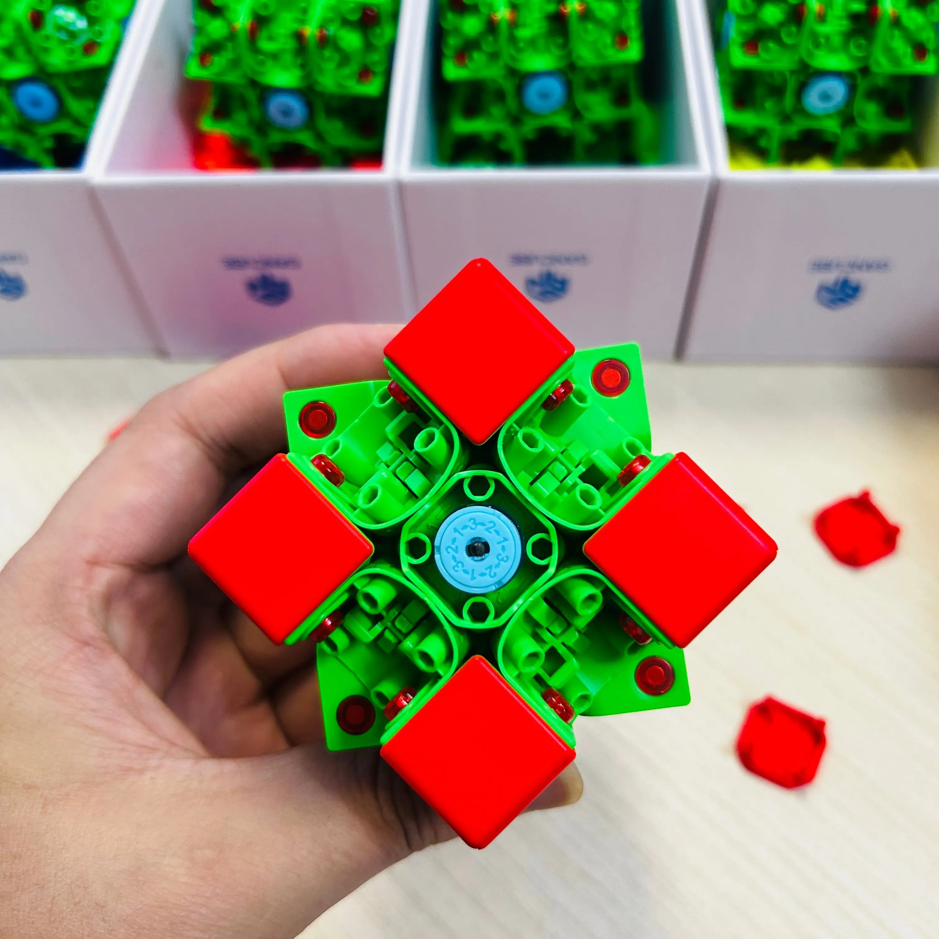 DIY GAN 356ME 2025 Christmas Edition 3x3 Magnetic Magic Speed Cube Stickerless Professional Kids