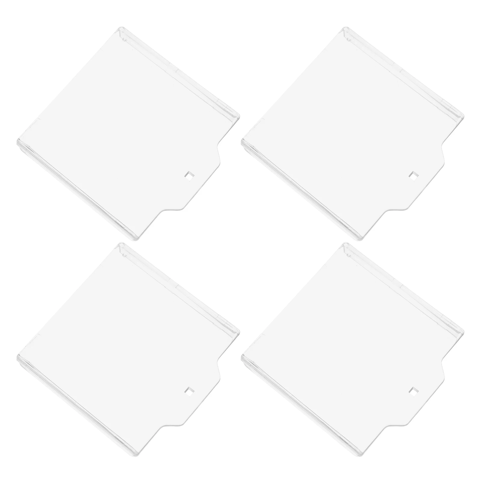 4 Stück zerbrechlicher Knopfdeckel aus Glas, Feuerausrüstung, Notschalter, Schutzanschlag, Verwendung hochfest, transparent