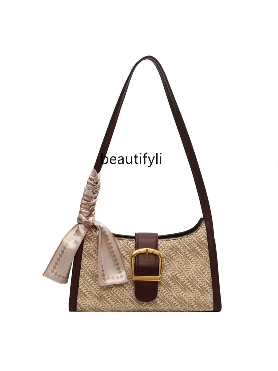 zqUnderarm Bag Women's Bag Summer Special-Interest Design High-Grade Women's Shoulder Bag