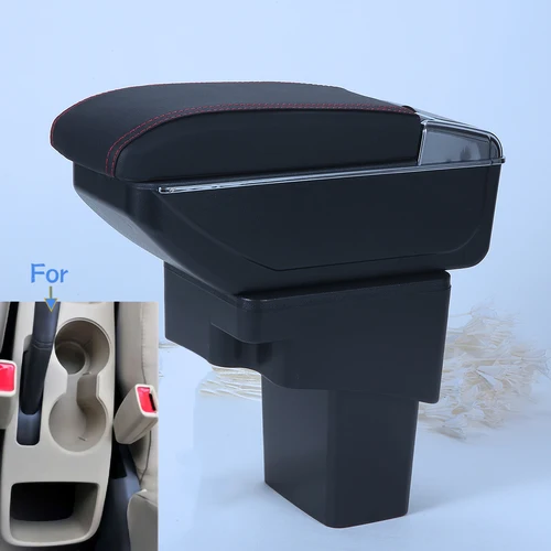 Para Hyundai SOLARIS caja de reposabrazos para Hyundai Accent RB Solaris Verna 2011-2016 caja de almacenamiento de reposabrazos de coche accesorios de coche