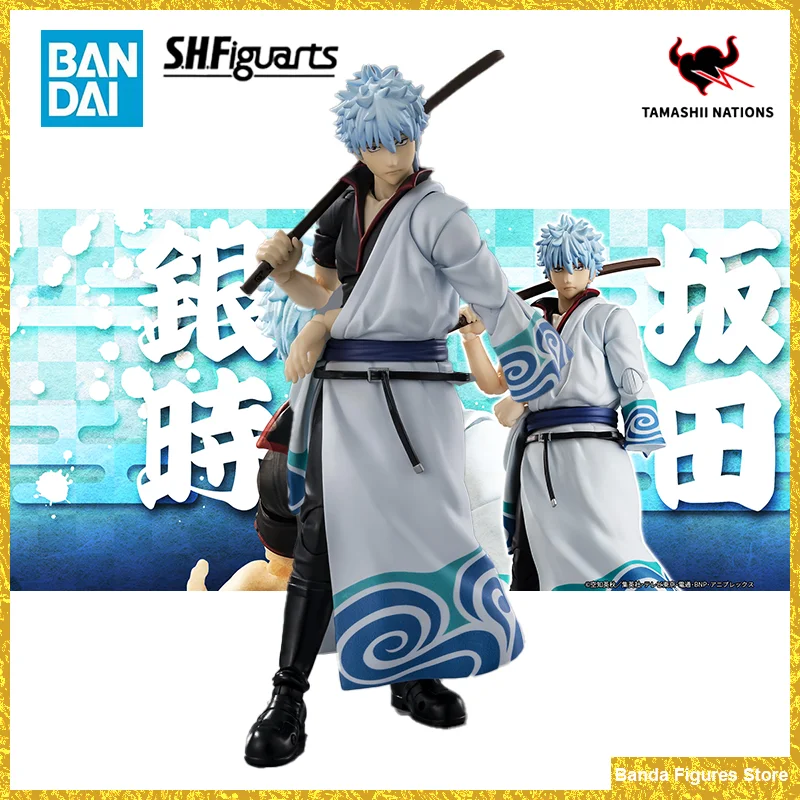 Original Bandai S.H.Figuarts SHF SAKATA GINTOKI In Stock Anime Action Collection Figures Model Toys