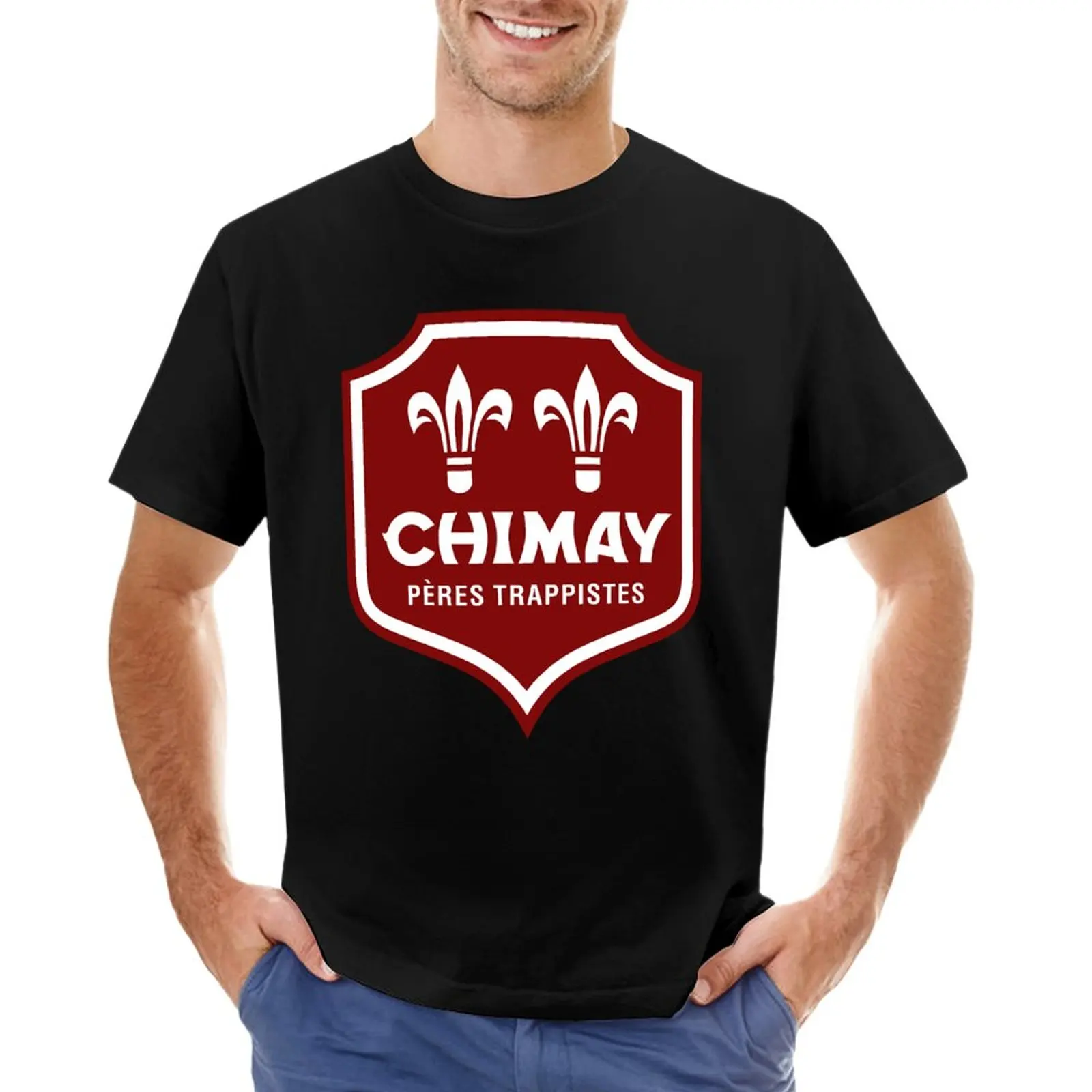 The best of Belgium Chimay logo brand beer traditional brewery T-Shirt vintage clothes black t shirt T-shirt men