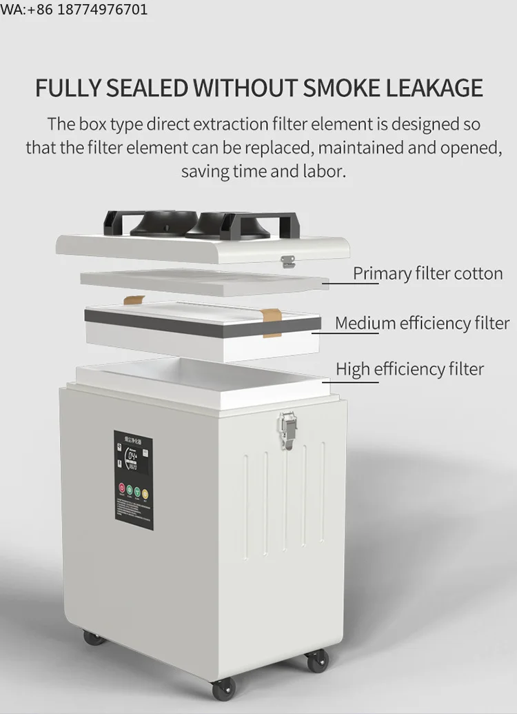

Solder Fume Extractors Laser Smoke Absorber for 3D Printing , DTF Printer , Beauty Nail Salon and Soldering Fume Extractor