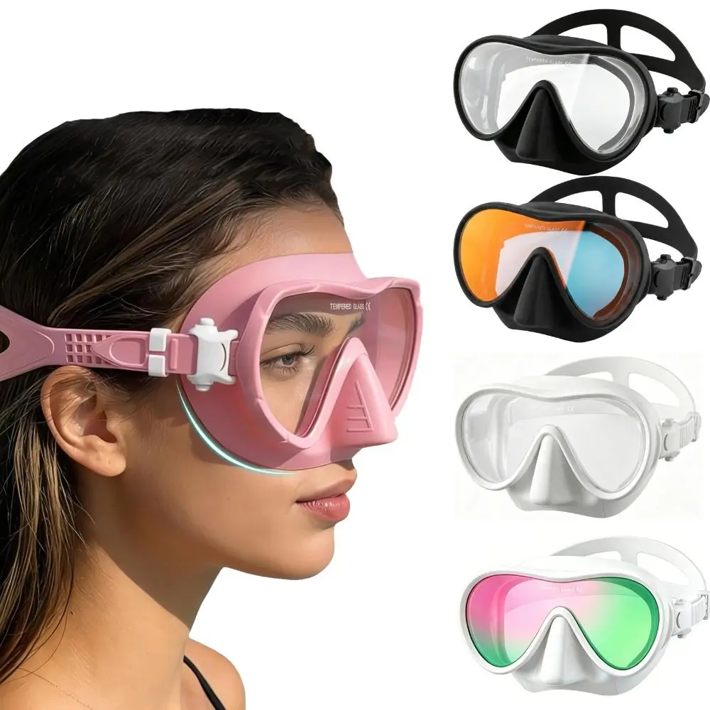

Professional Wide View Swim Goggles No Leak Anti-Fog Diving Mask Prevent Water Inhaling Adjustable Swimming Mask Men Women