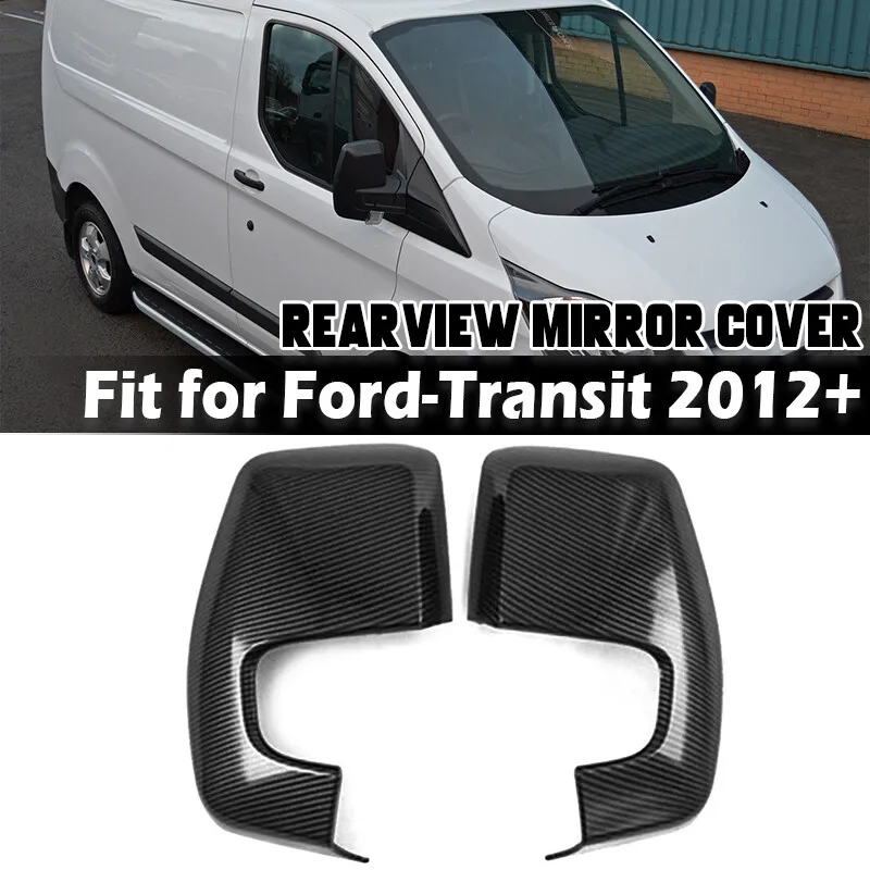 

Car Side Wing Rearview Mirror Cover Cap Carbon Fiber For Ford Transit Custom Panel Van Double Cab/Kombi Tourneo Minbus 2012-2023