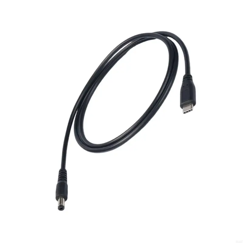 USB C to 5.5x2.5mm Port Power Cord, Male Type C to Male DC5525 Cable for 9V/12V/20V Networking Equipment 100cm