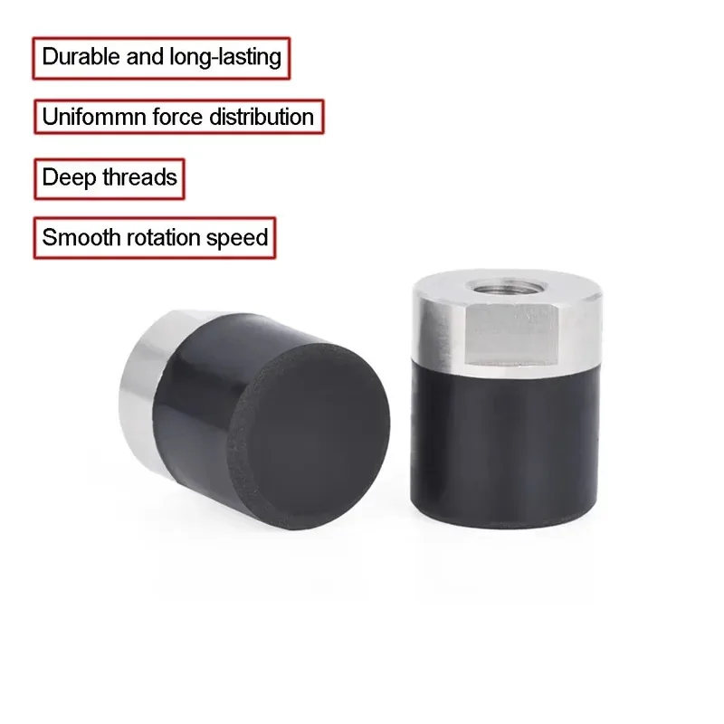 

70A Polyurethane Coated Stainless Steel Nut Internal Thread Shock Absorbing Anti Collision Block