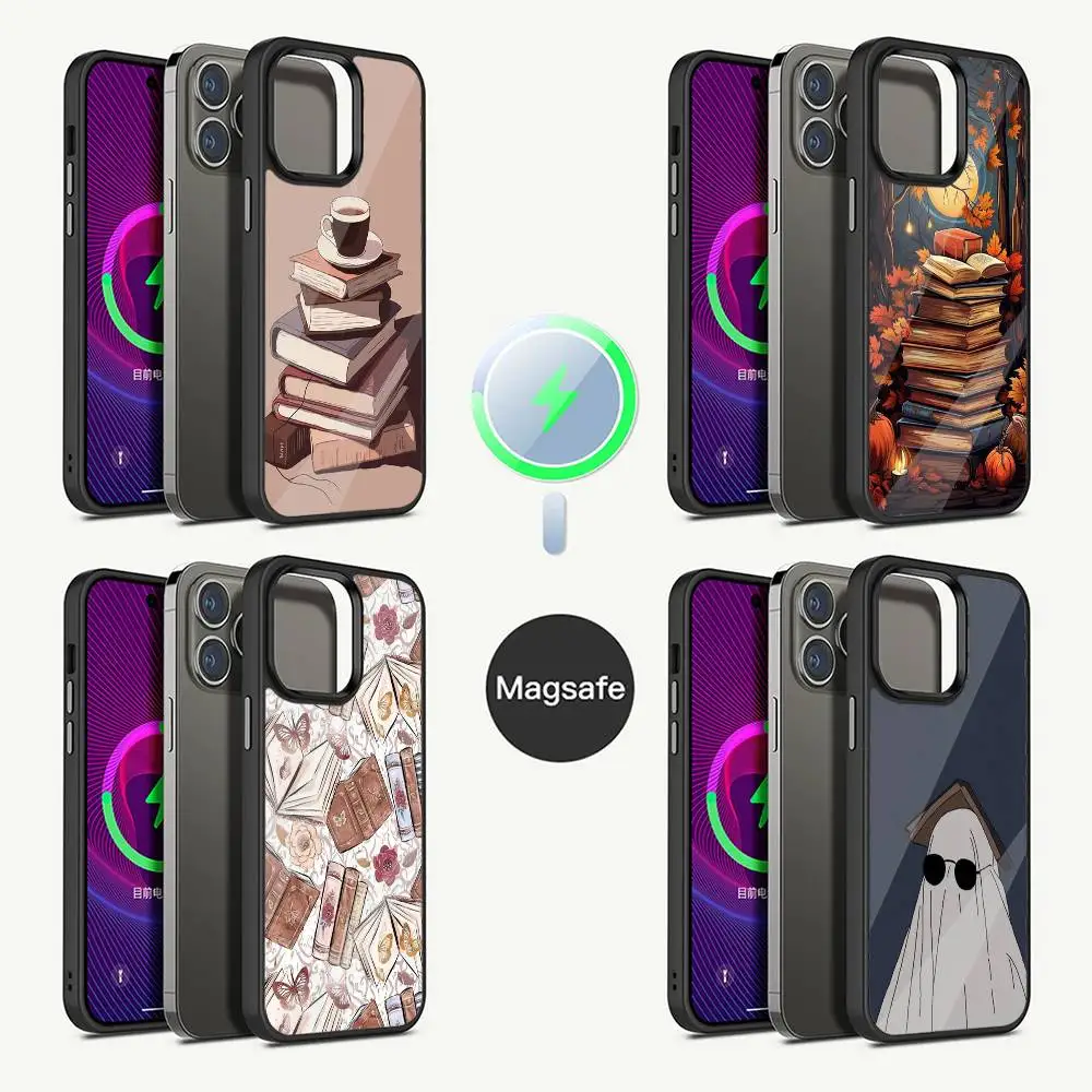 

Read Books illustration Phone Case For iPhone 16,15,14,13,12,11,Pro,Max,Plus,Mini,Magsafe,Magnetic Wireless Charging Case