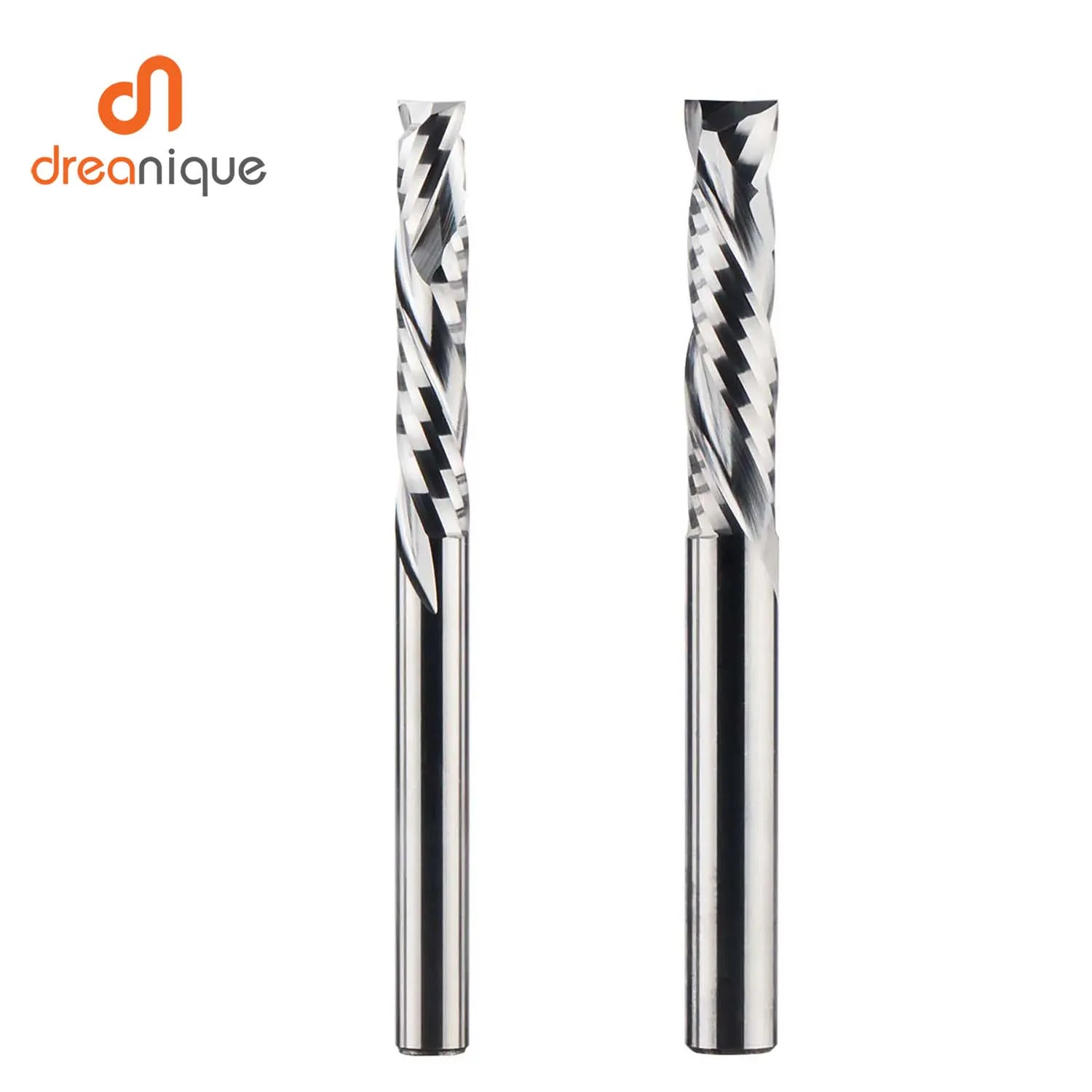 dreanique peca haste flautas de compressao espiral de carboneto para cima e para baixo cortador de tamanho em polegadas cnc fresa para carpintaria 01