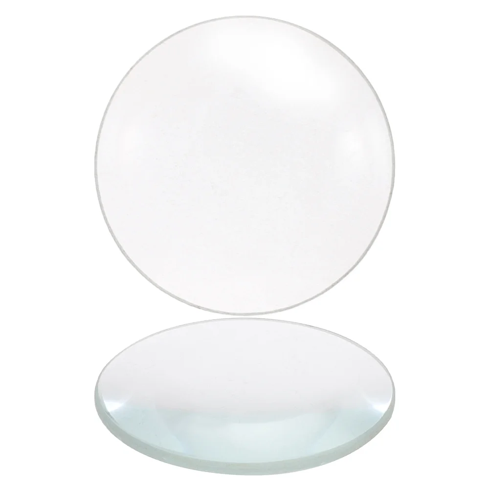 2Pcs Double Convex Lens Glass 30Mm Diameter 50Mm Focal Length Optical Physics Teaching Tools Science Classroom Experiment