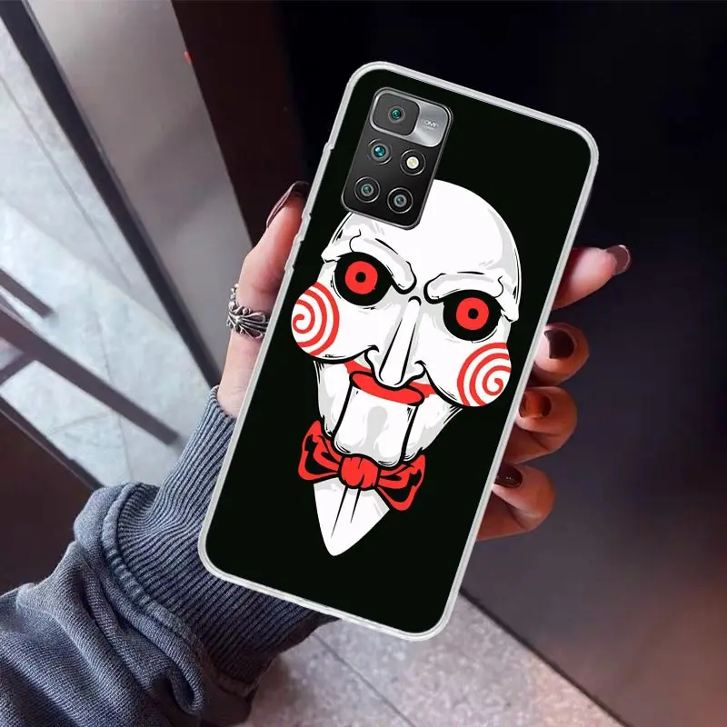 The Jigsaw Killer Horror Phone Case For Xiaomi Redmi 12C 12 10C 10A 10 9C 9A 9T 9 8A 8 7A 7 6A 6 Pro K60 K40 K20 S2 Print Fundas