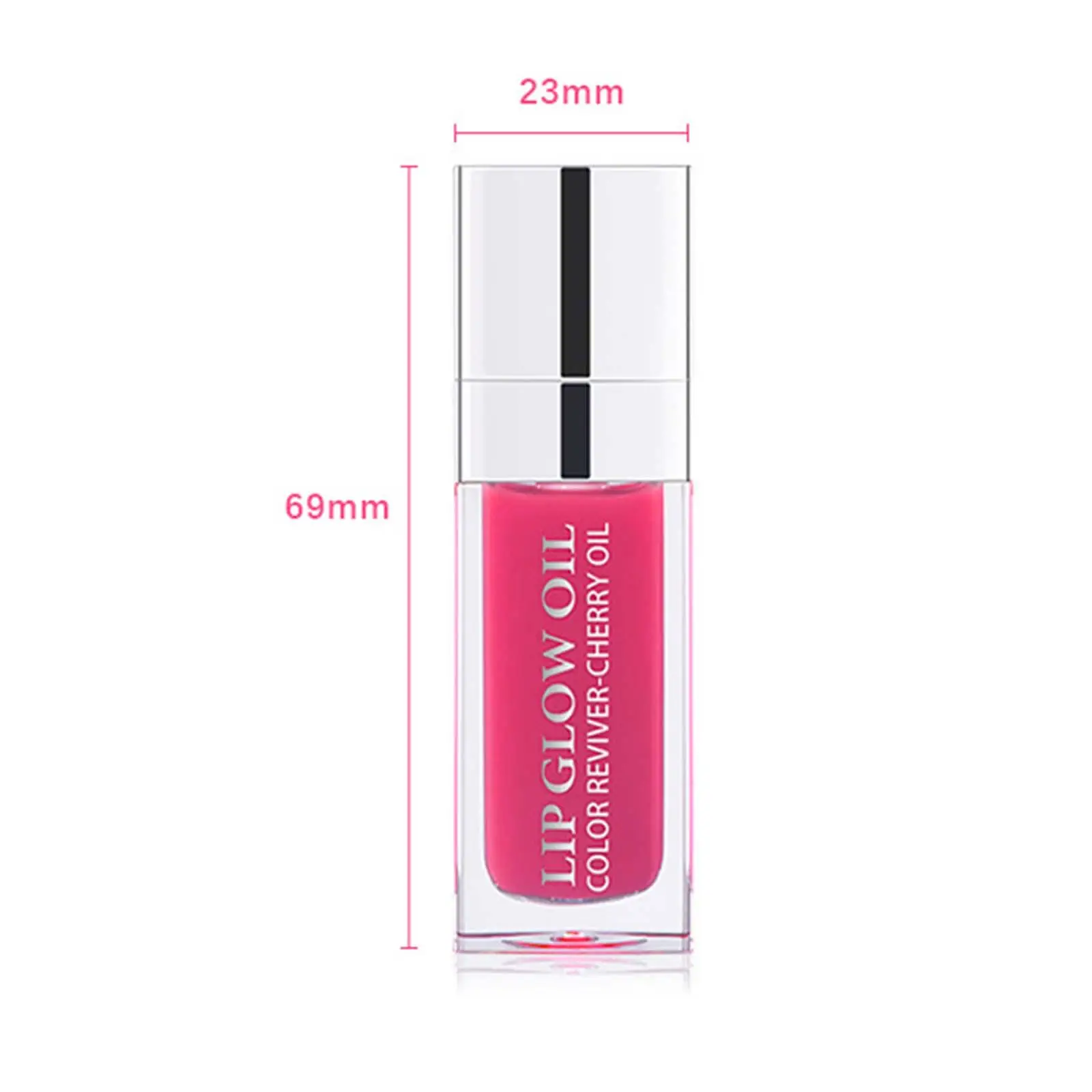 Huile à lèvres brillante et dodue, tête de brosse à paillettes, brillant à lèvres cerise hydratant Non collant pour les lèvres mates quotidiennes