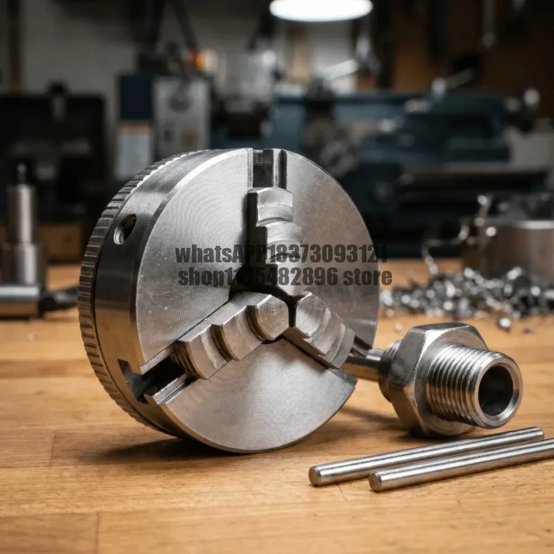 Durable M12x1mm Thread 3 Jaw Lathe Chuck Aluminum Alloy 10x35mm Clamping Self Centering  Chuck  Jaw Lathe Work