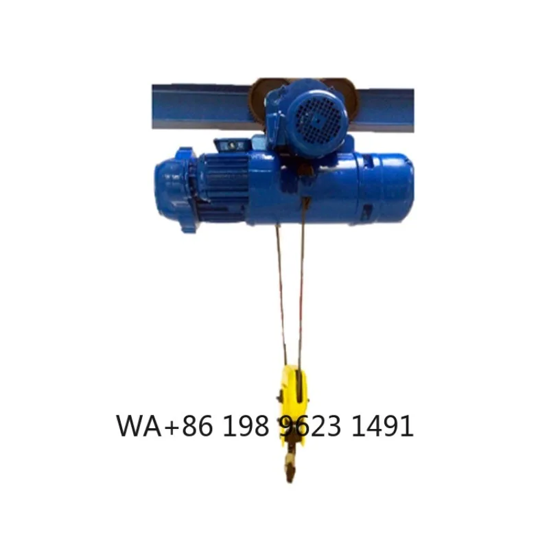 1000KG Heavy Duty Electric Wire Rope Hoist CD MD  Steel Industrial Lifting Winch for Workshop Warehouse Material Handling