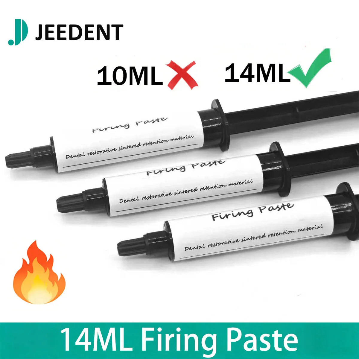 

JEEDENT 14ml Dental Lab Firing Paste 1/3/5/10pcs Sintering Paste for Ceramic Crown Bridge Veneer Furnace Sintering Materials