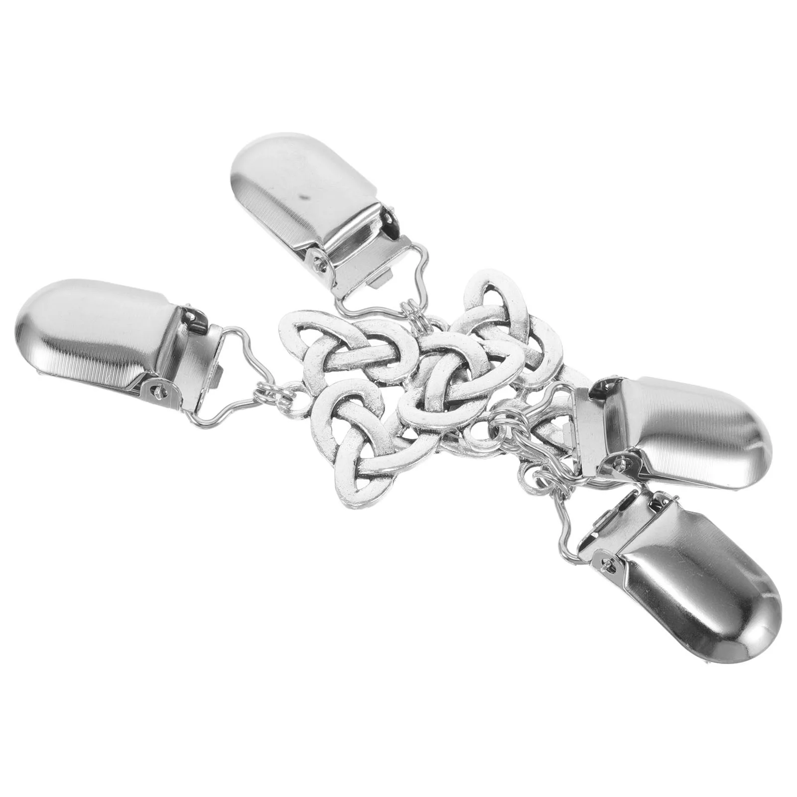 2 szt. Stylowe metalowe klipsy do swetrów, ozdobne akcesoria do kołnierzyków kardiganów, uniwersalne szale, szaliki, biżuteria, elegancki ażurowy wzór