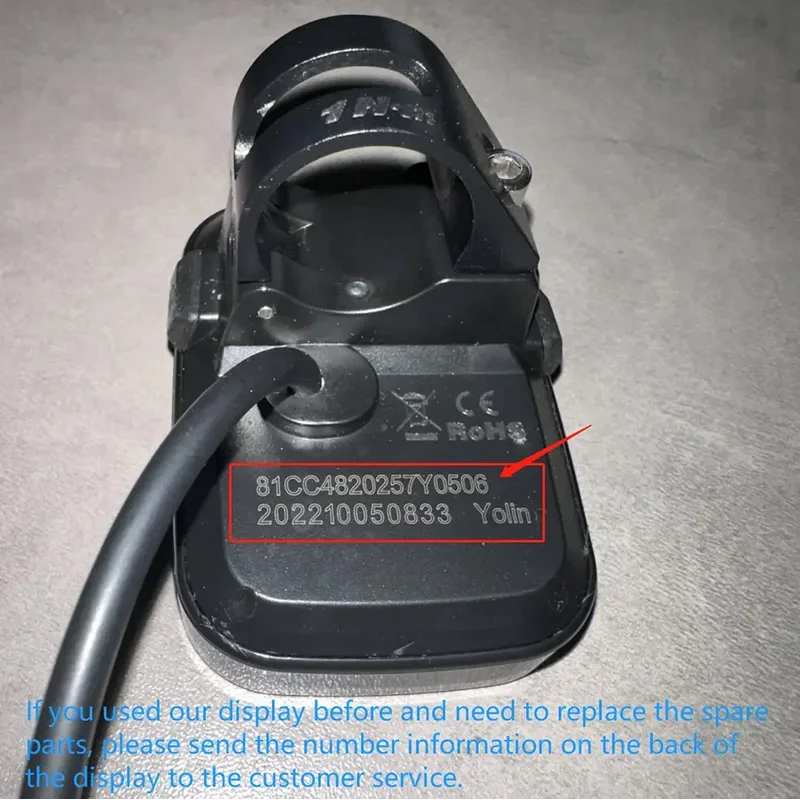 

Nulkomma YL81C EBike LCD Display 5Pin Waterproof Connector Electric Bike for Controller 36V 48V Electric Mountain Bike