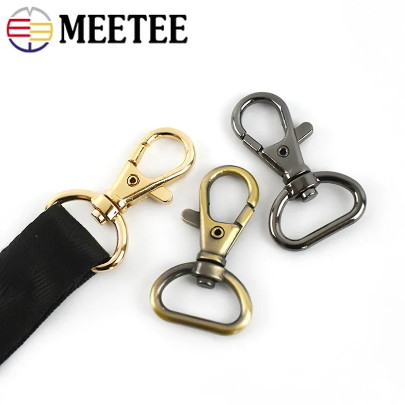 10/20Pcs Metal Lobster Buckle 13-25mm Swivel Snap Clasp Bag Strap Webbing Belt Keychain Carabiner Hook DIY Hardware Accessories