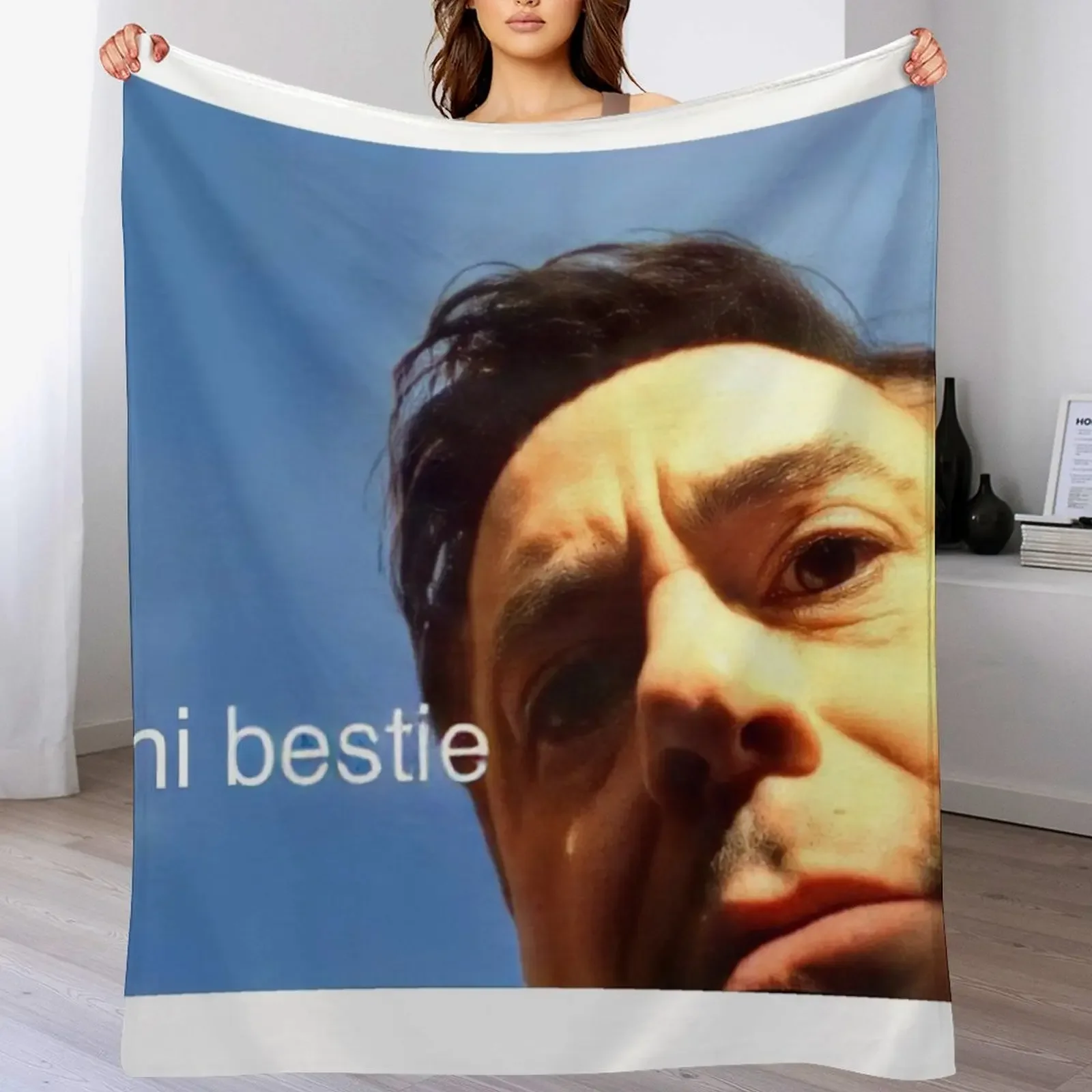 Robert John Downey Jr. Throw Blanket Decoratives Plaid Tourist Blankets