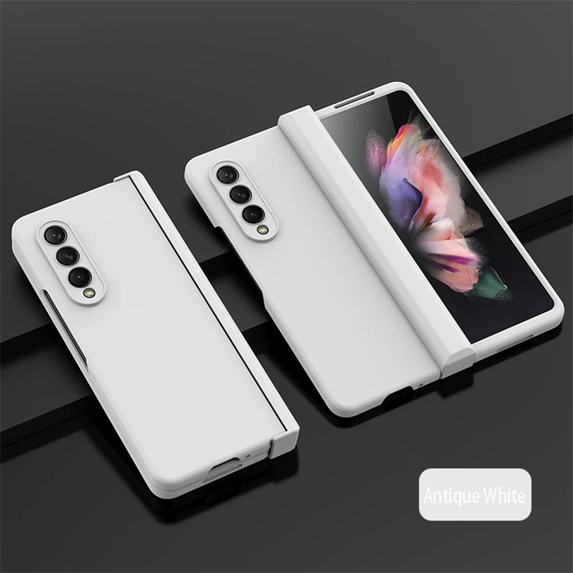 Ultra dünne faltbare stoß feste Hülle für Samsung Galaxy Z Fold 4 5 3 Fold4 Fold3 Fold 6 360 Voll schutz Candy Color Hardcover