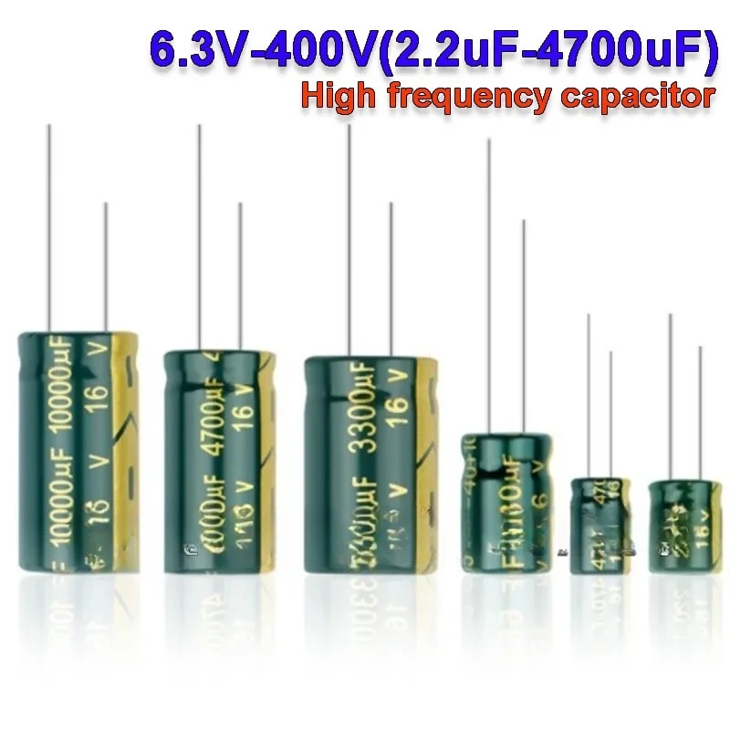 Condensateur en aluminium haute fréquence à faible ESR Ibuw 10V 16V 25V 35V 50V 400V 100UF 220UF 330UF 470UF 680UF 1000UF 2200UF 3300UF