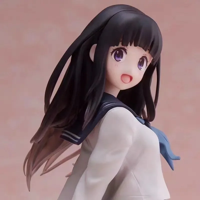 Figuras de uniforme de Anime Hyouka Chitanda Eru Jk de 17cm, decoración de caja de ordenador de coche, modelo de muñeca, juguete de moda, regalos coleccionables