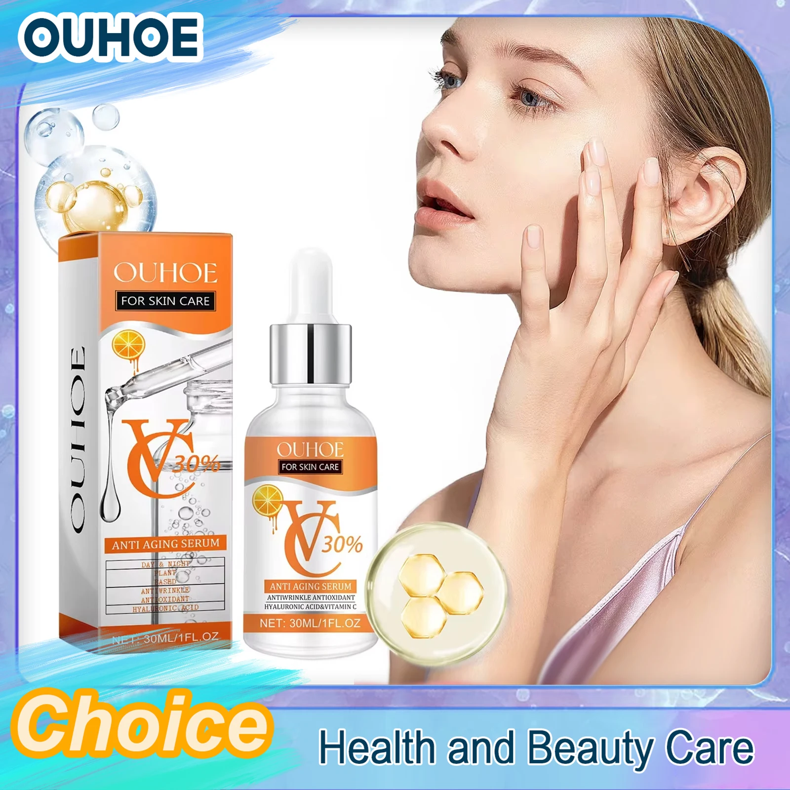 

Vitamin C Face Serum Fine Lines Reduction Lifting Firming Brightening Moisturizing Essence