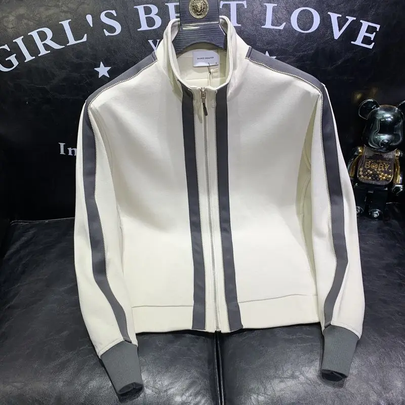 

Slim Fit Baseball Jaet for Men Korean Sle College Trend Youth Student Color Blo Jaet Spring Autumn New Model Outerwear