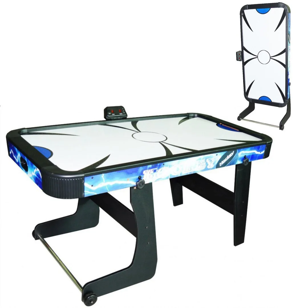 Cheap Price Indoor Games Foldable 5FT 6FT 7FT MDF Electric Air Hockey Table Folding Legs