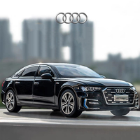 1:18 Audi A6 L Alloy Scale Car Model Diecast Miniature Model Car Sound＆Light Collection Children Birthday Toy Car Vehicles Gift