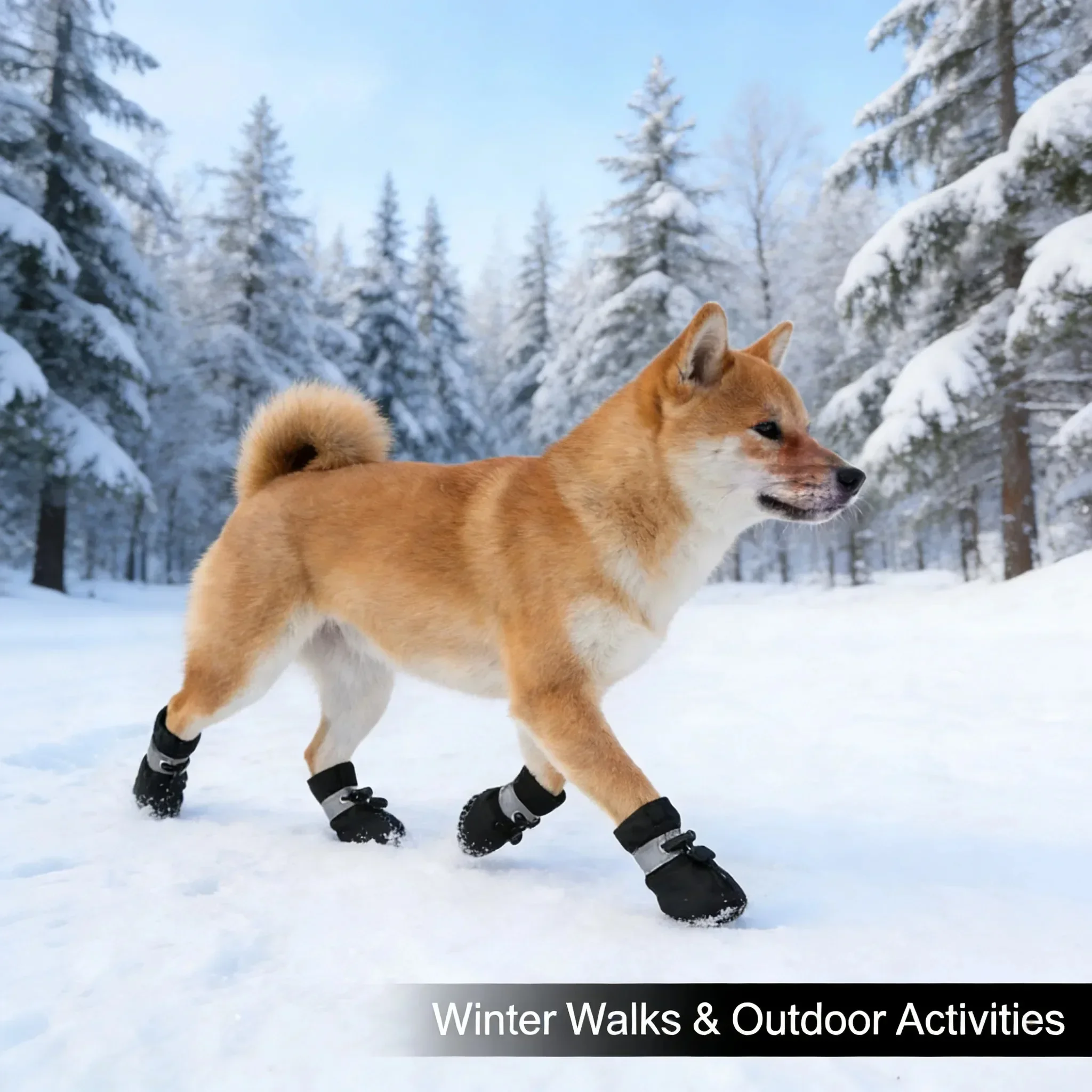 4 Stück wasserabweisende Hundeschuhe für kleine Hunde - Schützen Sie die Pfoten Ihres Haustiers und halten Sie sie trocken, Outdoor-Regenstiefel für Hunde – Detail 6