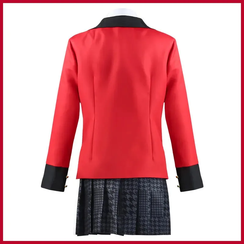 أزياء أنيمي Kakegurui Jabami Yumeko التأثيرية مقامر كوس زي حفلة الهالوين بدلة تلميذة