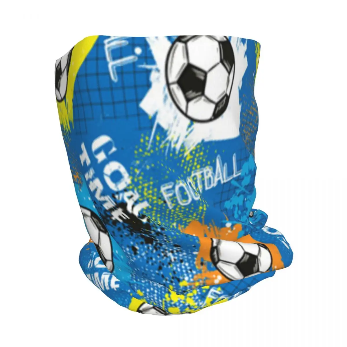 Football Graffiti Pattern Bandana Neck Gaiter Face Scarf Multi-use Balaclava Beanies Hat for Men Women Adult Winter