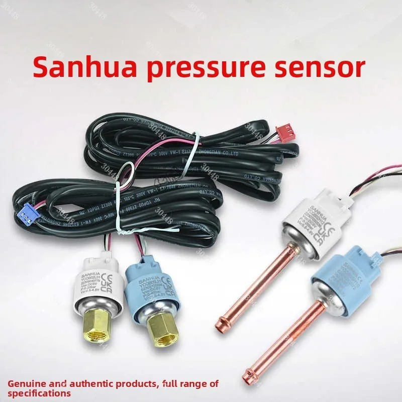 HVAC Pressure Transducer Sensor YCQB Series 0-50 Bar 0.5-4.5V Signal Thread Solder Connection For Air Conditioner Chiller Repair