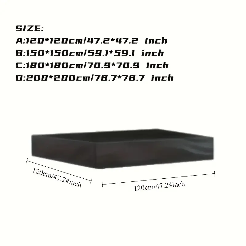 غطاء حفرة رمل من قماش أكسفورد، مقاسات متعددة للفناء والشرفة وجانب حمام السباحة والشاطئ والفناء الخلفي والحماية من أشعة الشمس في الفناء، تصميم قابل للطي #3