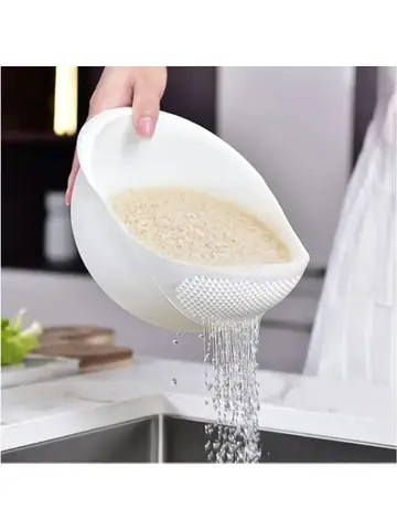RiceWashingMachine Drain Basket Multifunctional Vegetable Washing Spray Family Kitchen Essential for Vegetables Fruits and Pasta