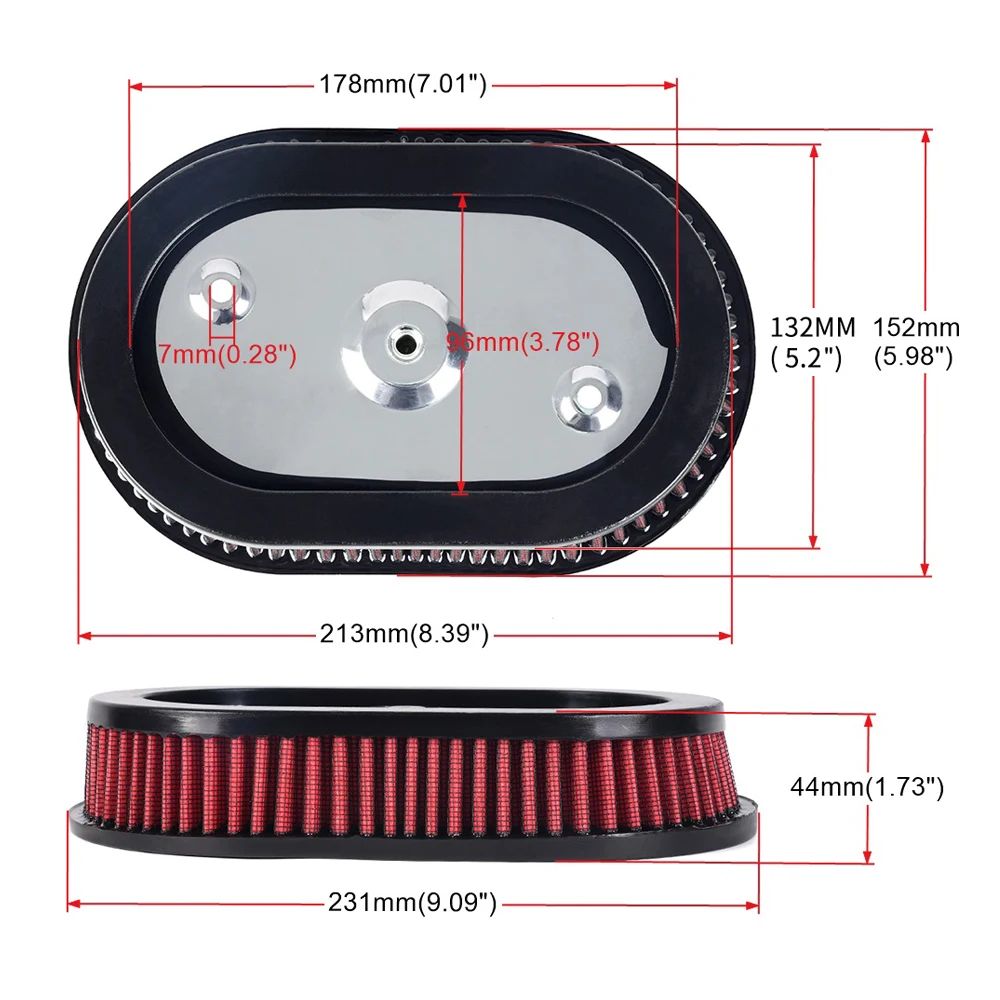 RASTP-عنصر منقي هواء للدراجات النارية استبدال الفلتر الداخلي Harley Touring FLHT FLHX FLHR 17-Up Softail FXBR FLHC FXBB 18-Up #3